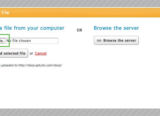 Select Files to Upload