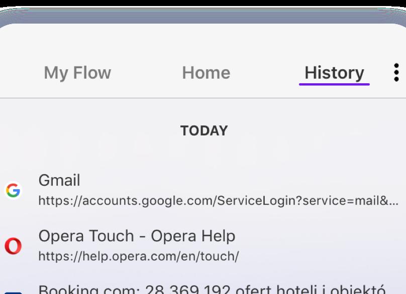 История посещений