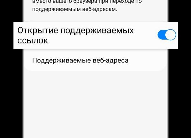 Открывать поддерживаемые ссылки