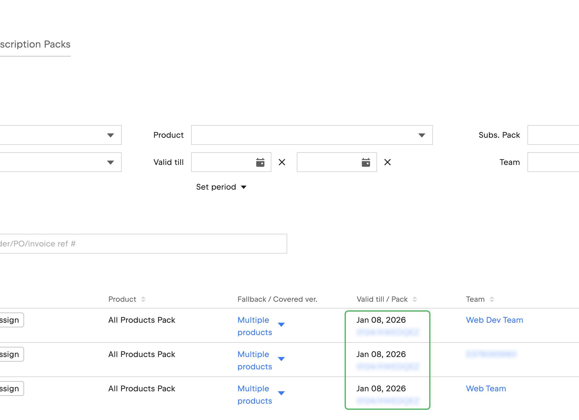 Отмена подписки